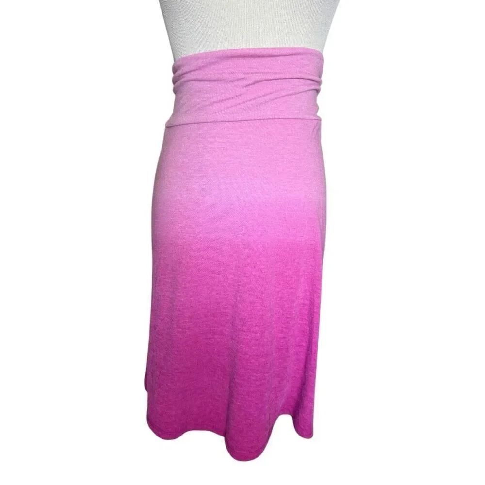 Womens Faded Glory Purple Dye Dipped Ombre Pull-On Skirt - Sz XXL
